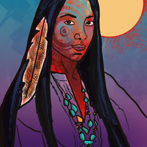 Ancestral Woman — digital artwork by Tom Myer