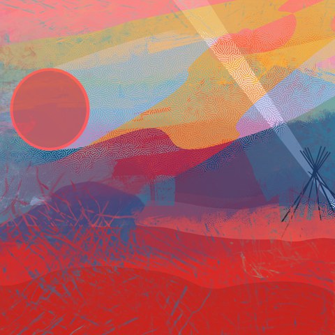 Bless This Lodge — digital artwork by Tom Myer