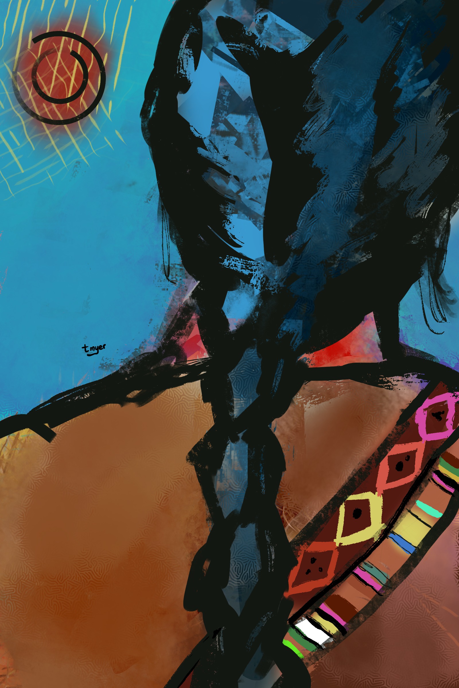 Braided Up — digital artwork by Tom Myer