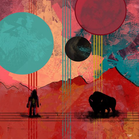 Buffalo Dream — digital artwork by Tom Myer