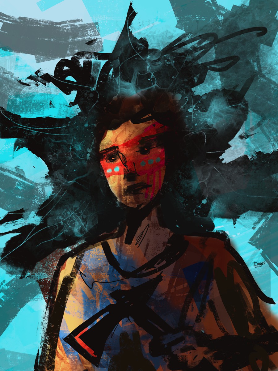 Fight Back — digital artwork by Tom Myer