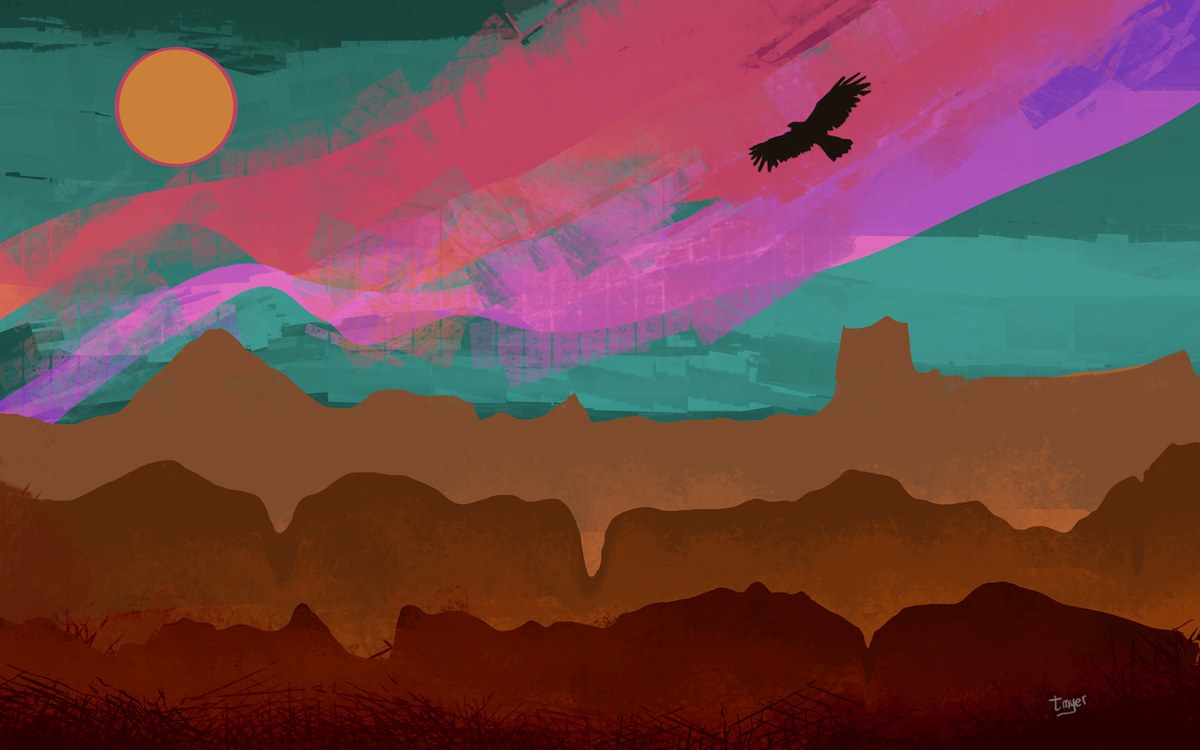 Floating — digital artwork by Tom Myer