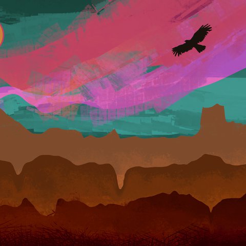 Floating — digital artwork by Tom Myer