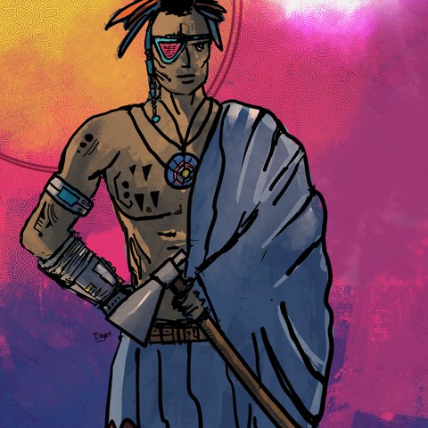 Futurism: The Negotiator — digital artwork by Tom Myer