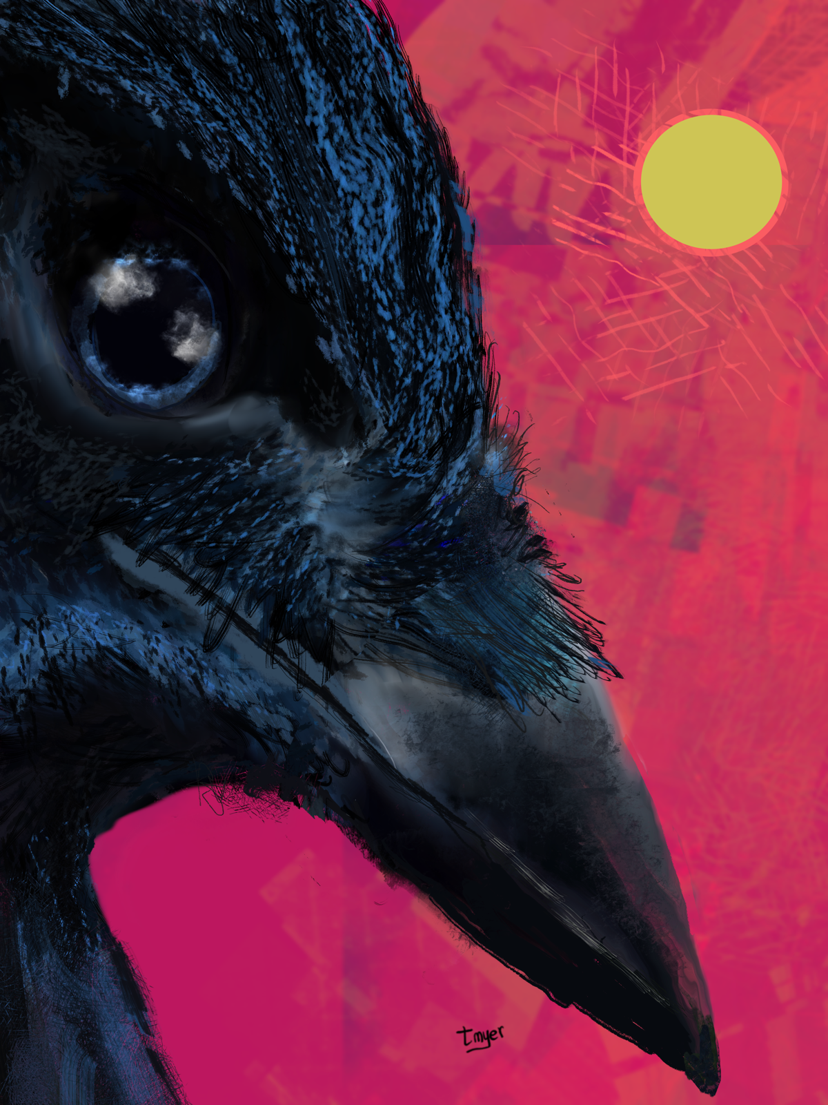 Grudge Crow — digital artwork by Tom Myer