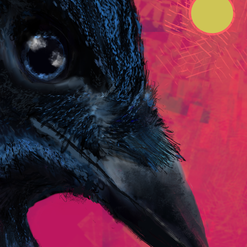 Grudge Crow — digital artwork by Tom Myer