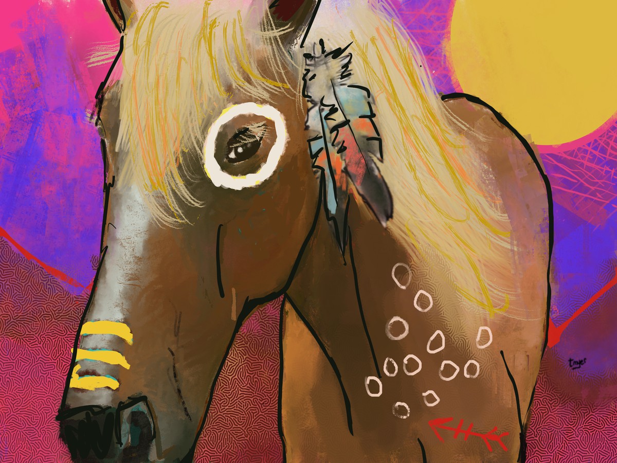 Palomino — digital artwork by Tom Myer