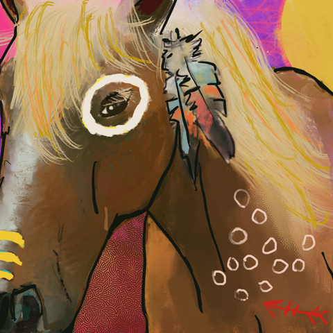 Palomino — digital artwork by Tom Myer