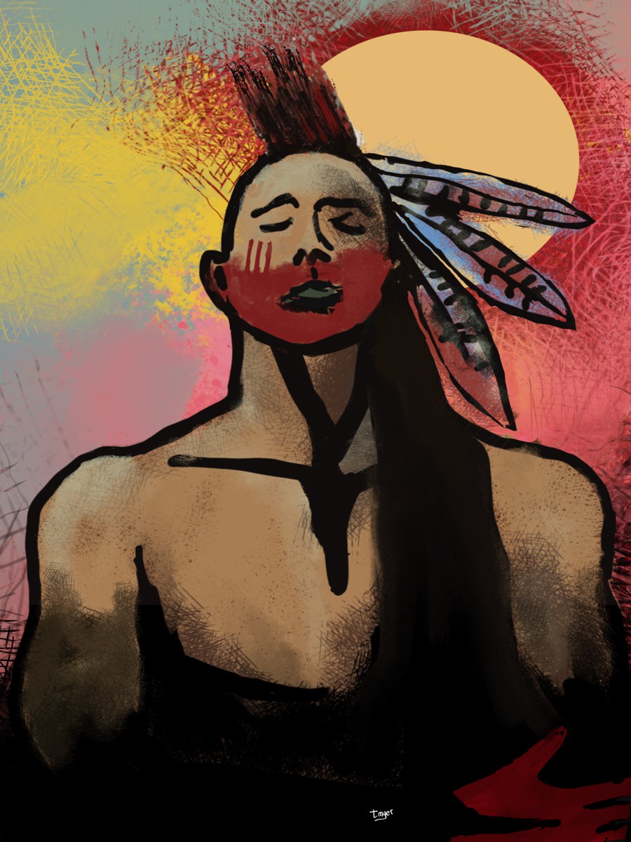 Red Hand — digital artwork by Tom Myer