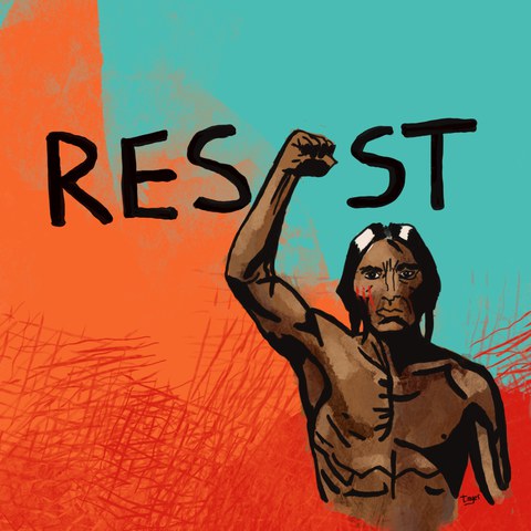 Resist — digital artwork by Tom Myer
