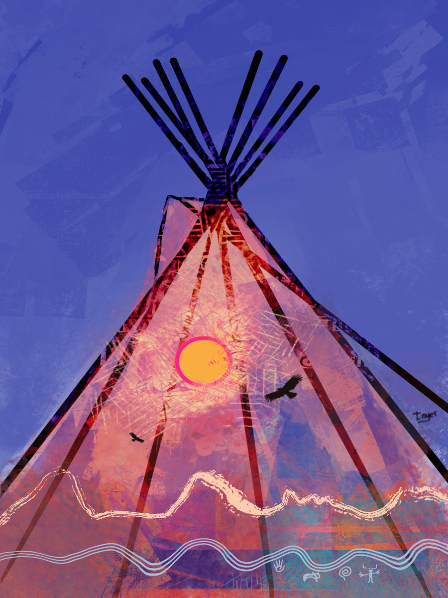 Sun Lodge — digital artwork by Tom Myer
