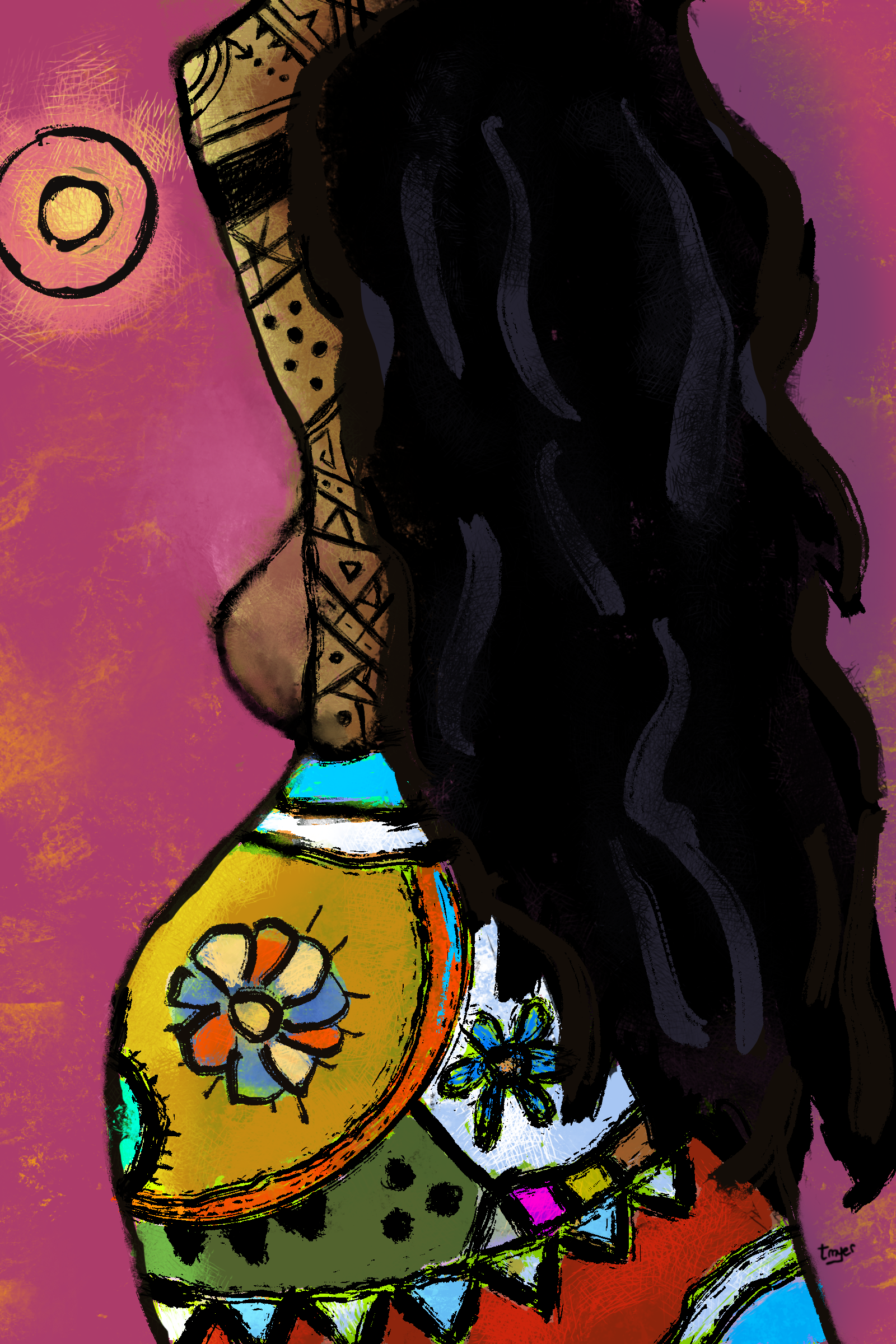 Sun Worship — digital artwork by Tom Myer