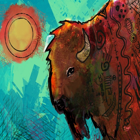 Tatanka — digital artwork by Tom Myer