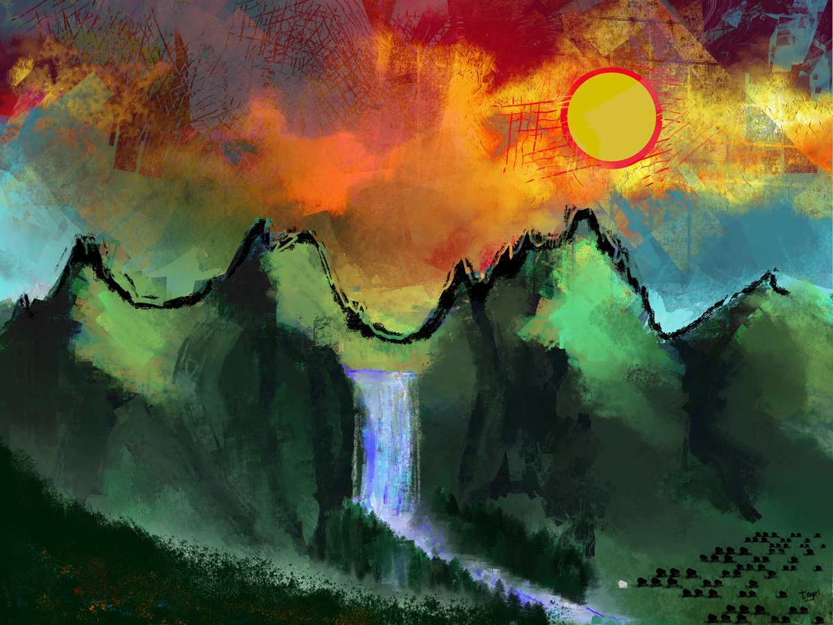 To the River — digital artwork by Tom Myer