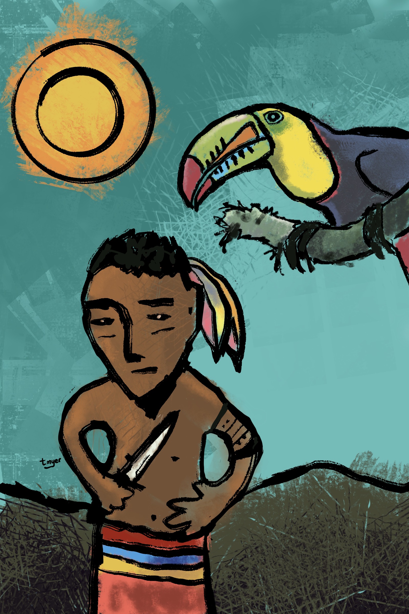 The Toucan's Counsel — digital artwork by Tom Myer