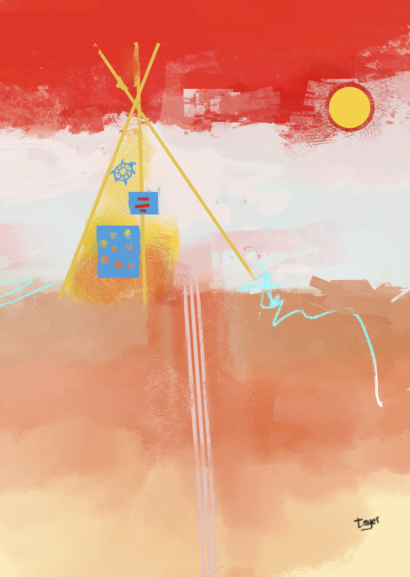 Turtle Lodge — digital artwork by Tom Myer