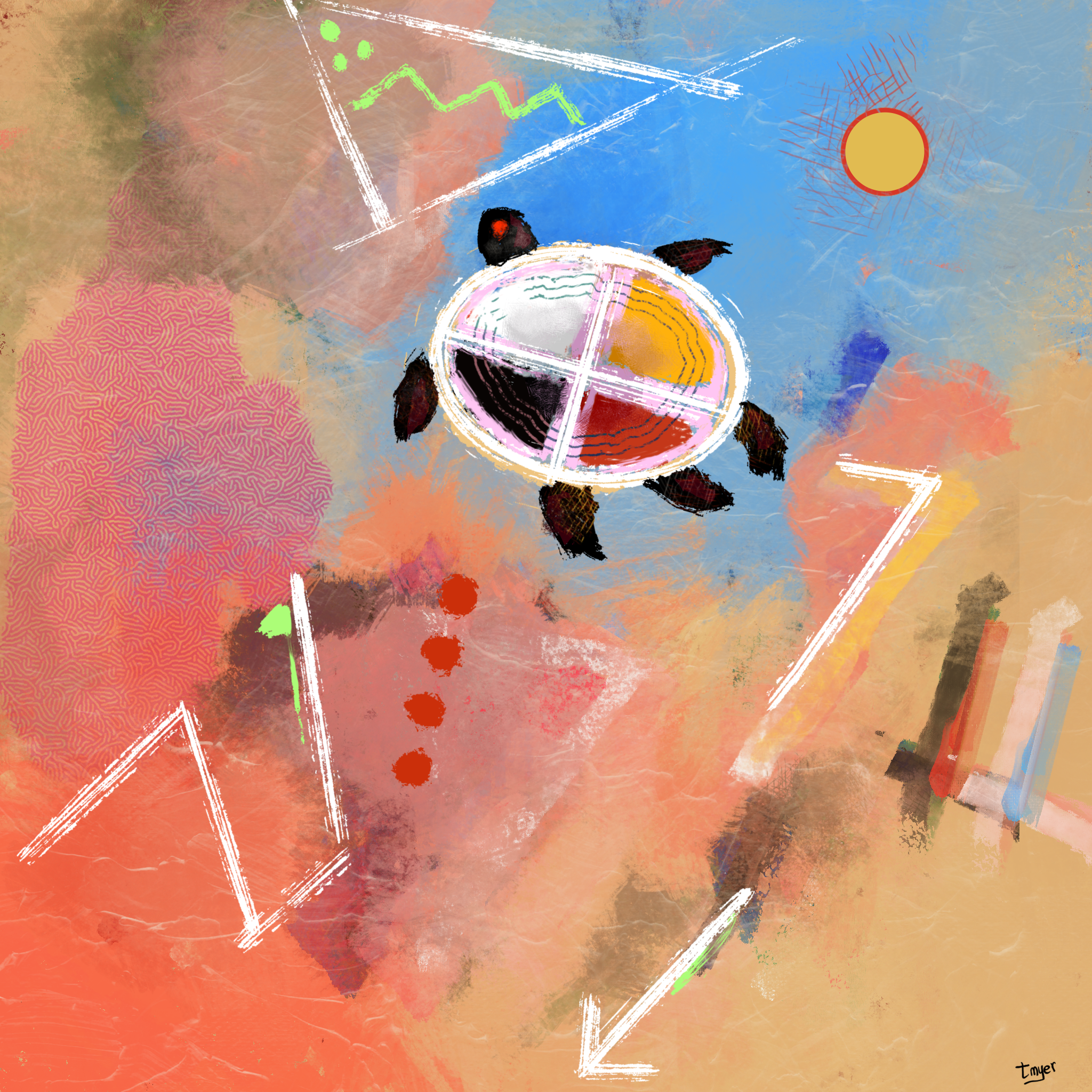 Turtle's Dream — digital artwork by Tom Myer