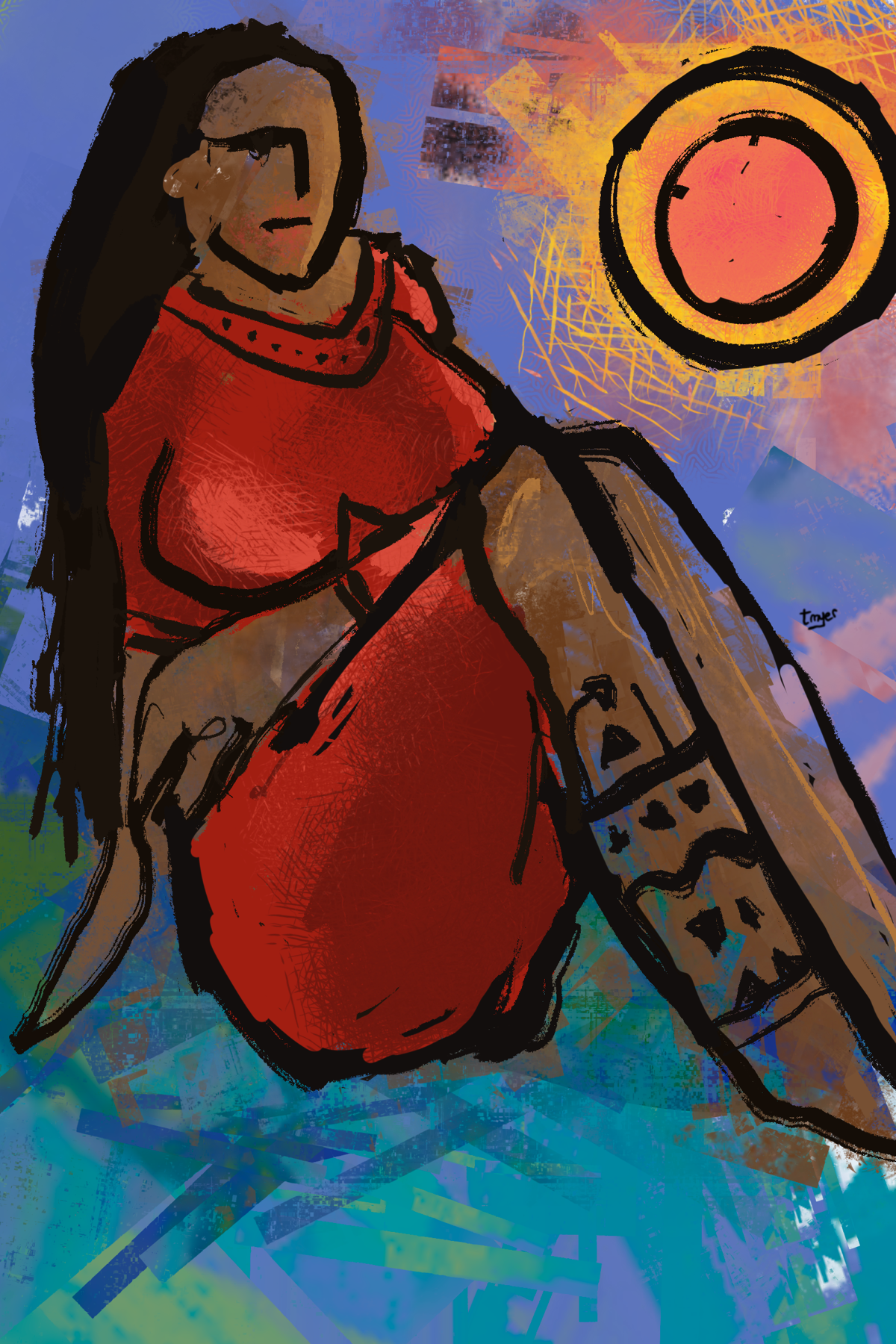 Unbothered — digital artwork by Tom Myer