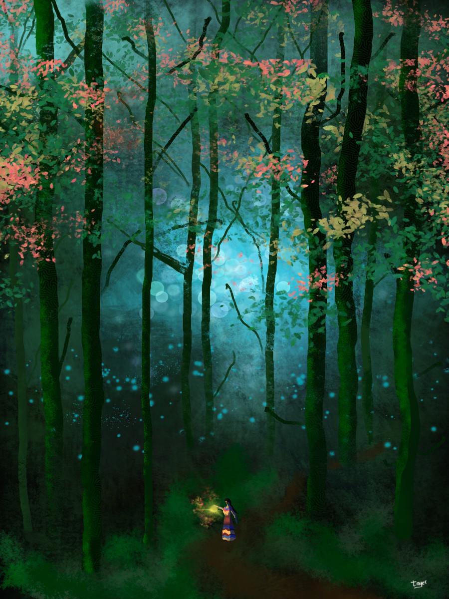 Walk in the Woods — digital artwork by Tom Myer