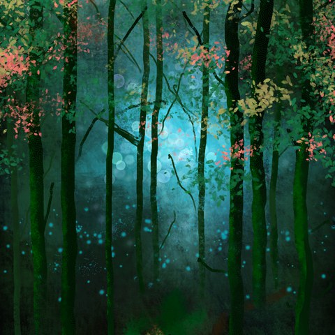 Walk in the Woods — digital artwork by Tom Myer