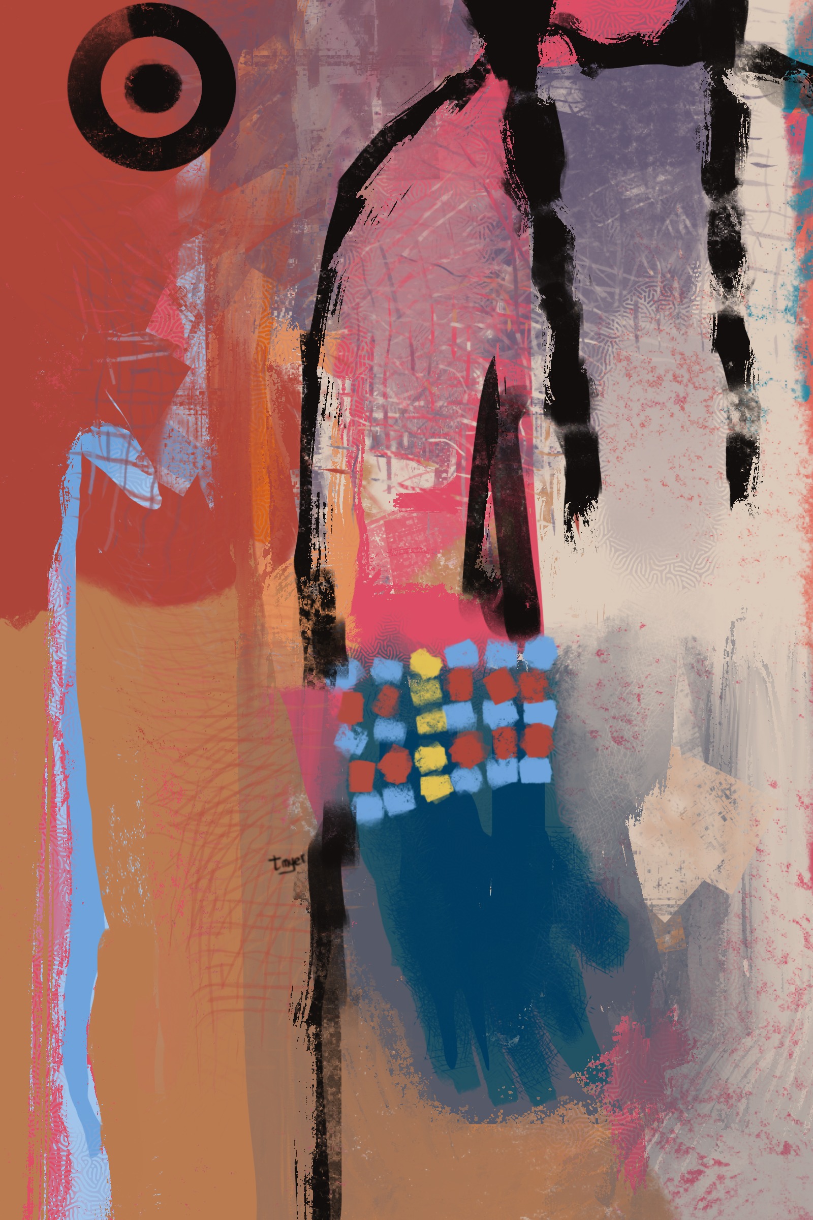 Wampum Bracelet — digital artwork by Tom Myer