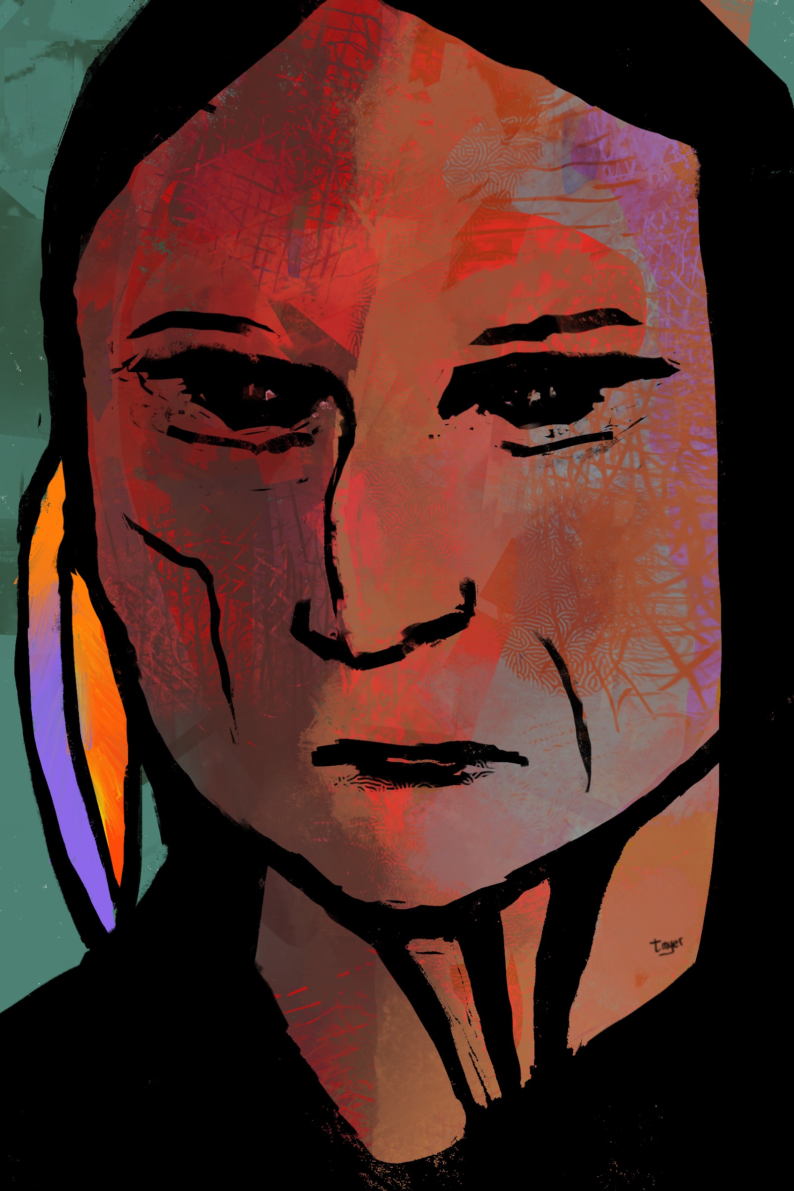 War Captain — digital artwork by Tom Myer