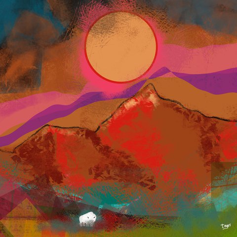 White Buffalo — digital artwork by Tom Myer